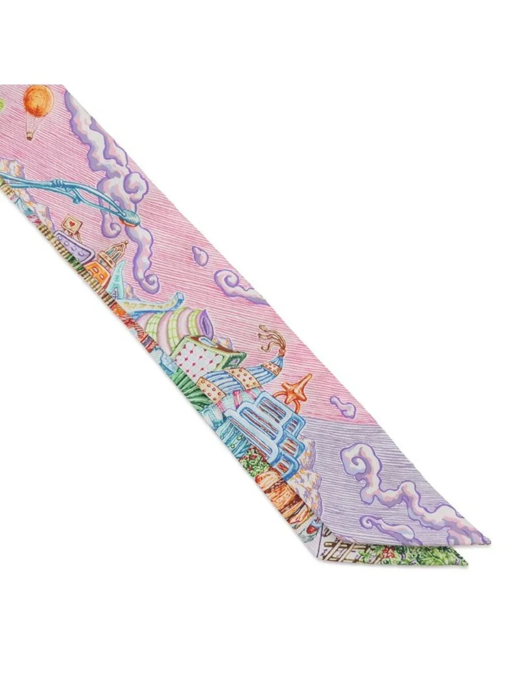 Hermes Scarf Twilly of Light City Silk